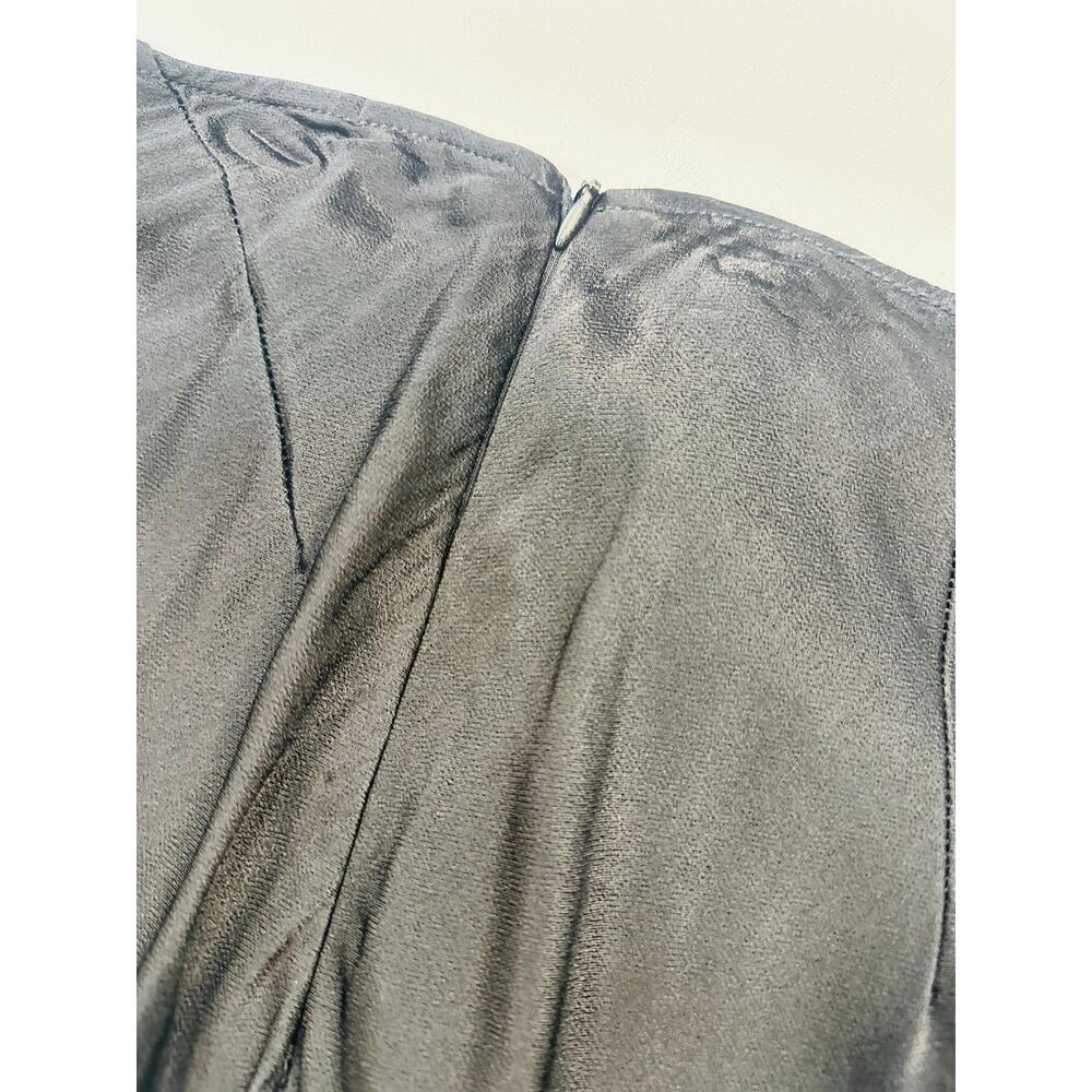Dissh Charli Black Satin Maxi Skirt Bias Cut Size 10 - Picture 6 of 7